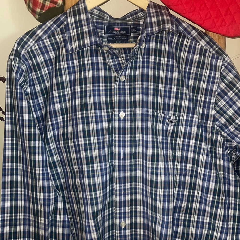 Vineyard Vines Plaid Button Down Shirt